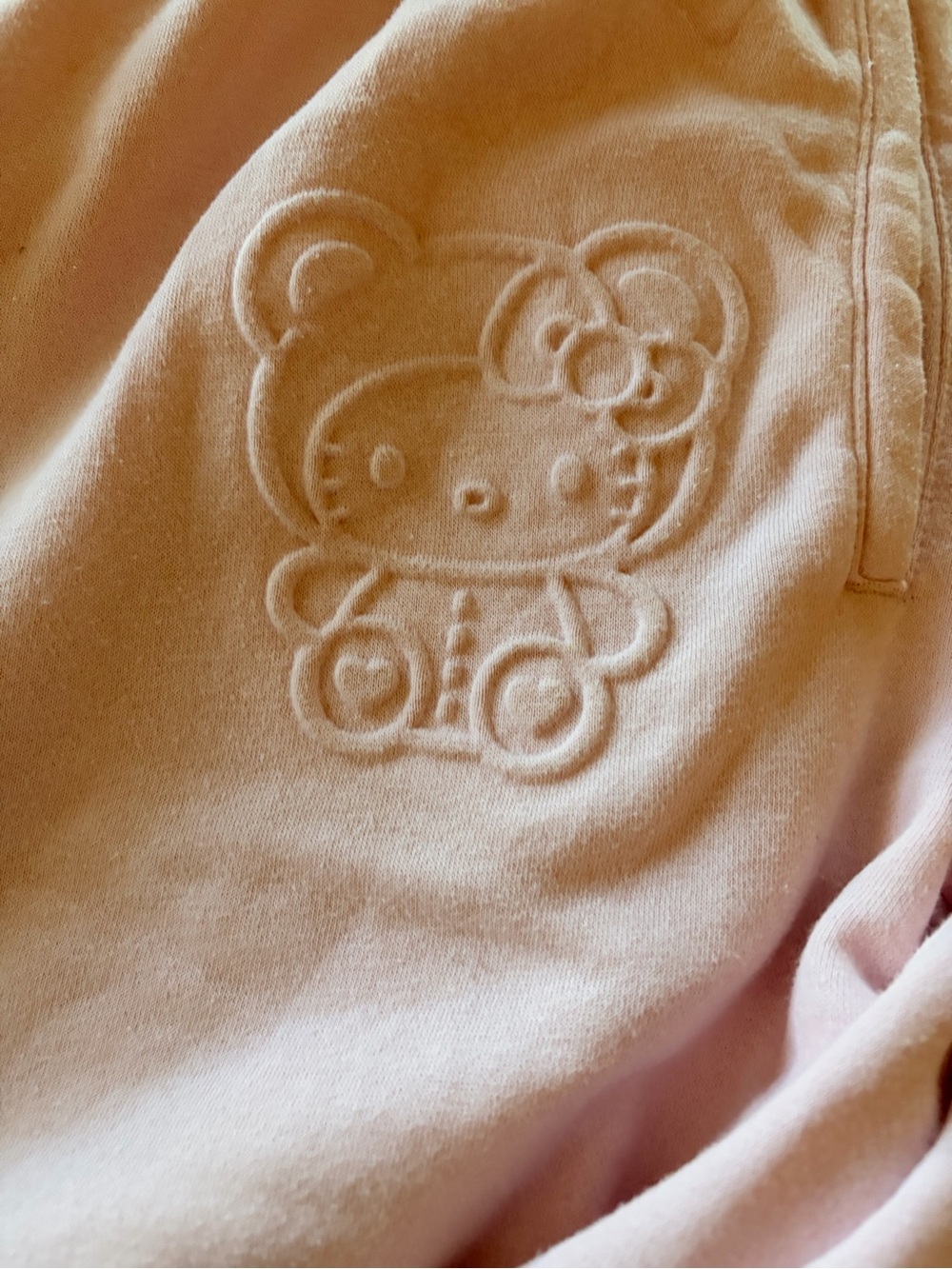 Aeropostale Light Pink Track Joggers with Embossed Character